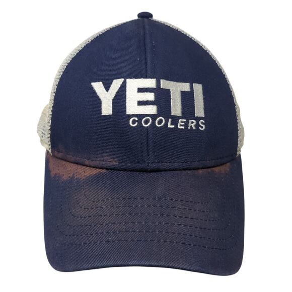 YETI Coolers Snapback Trucker Hat Blue One Size Embroidered Colorblock - Picture 1 of 9